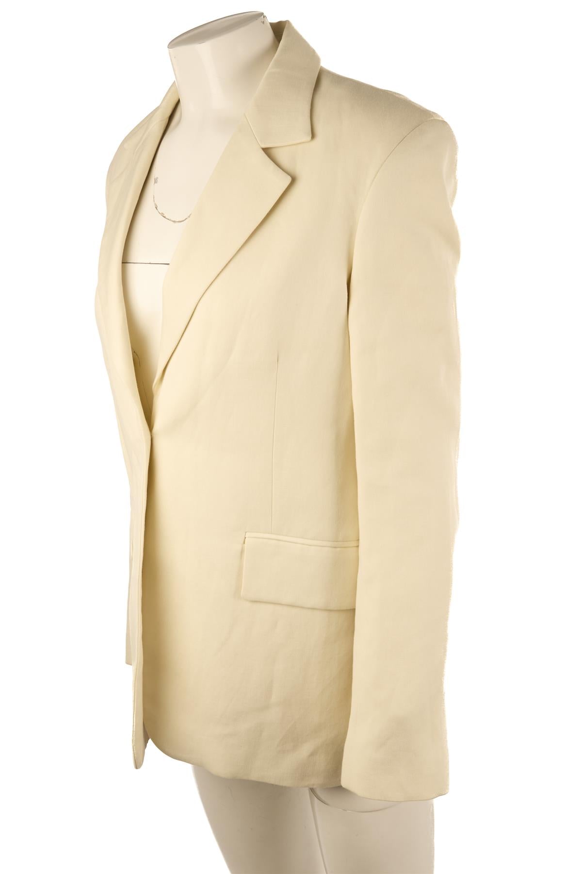 RAEY CREAM WOOL BLAZER US 4 UK 8