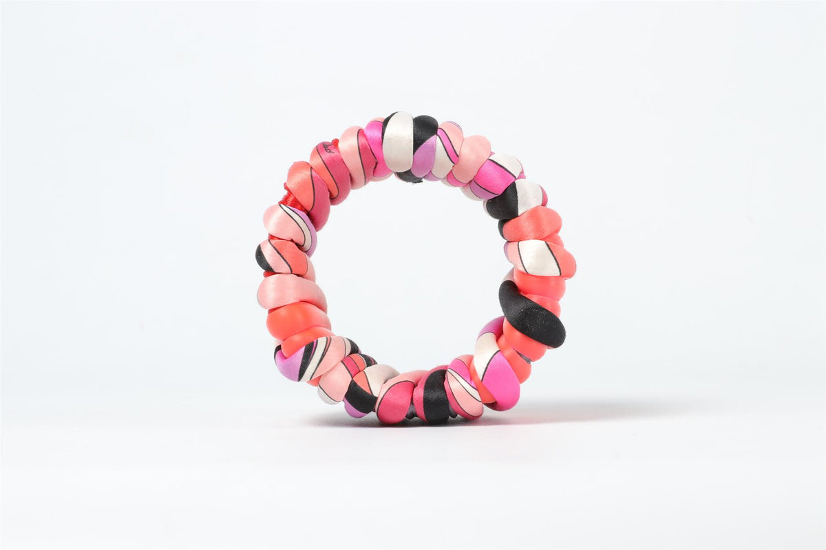EMILIO PUCCI PINK SILK BANGLE
