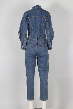 AGOLDE BLUE DENIM JUMPSUIT US 4 UK 8