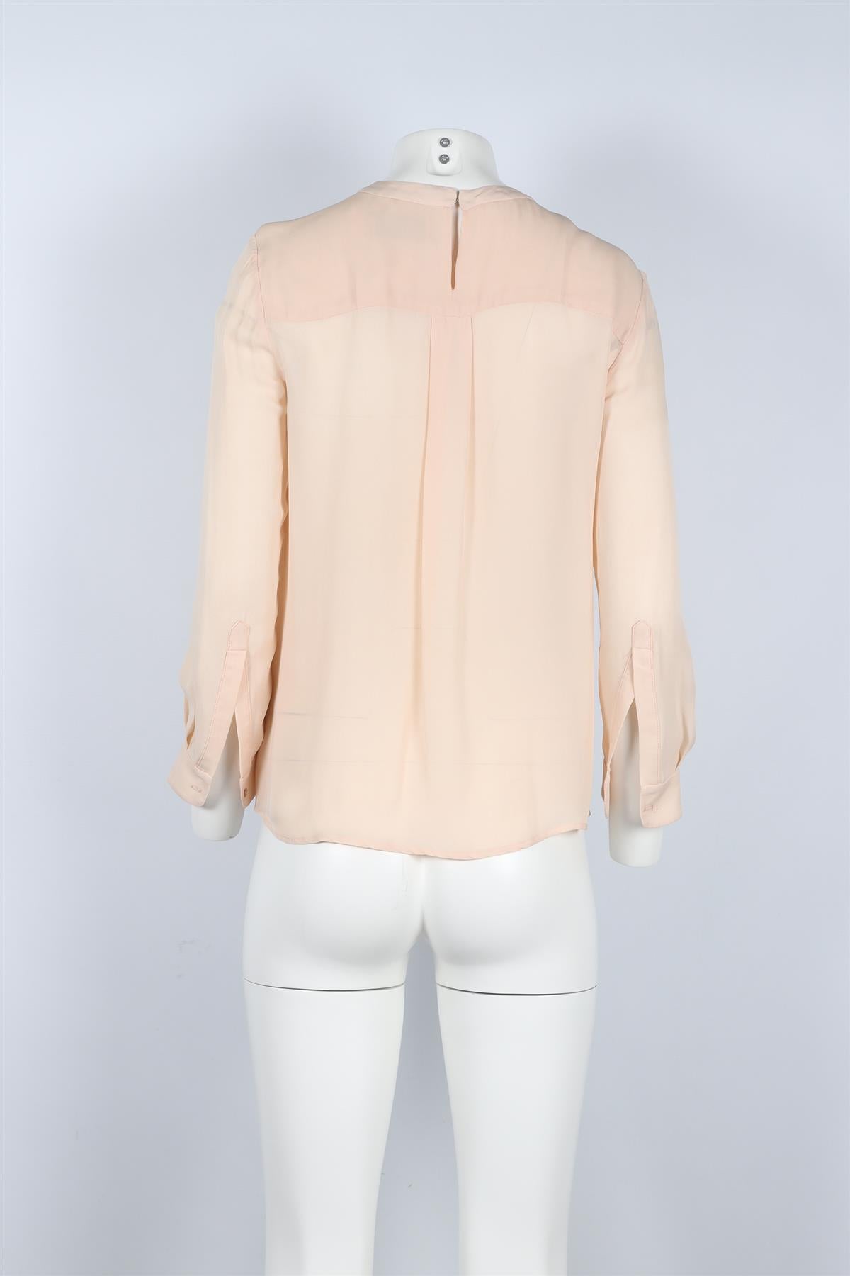 A.L.C. NUDE SILK TOP XSMALL