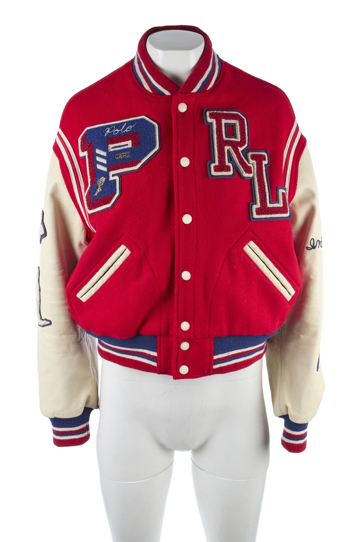 POLO RALPH LAUREN RED WOOL JACKET SMALL