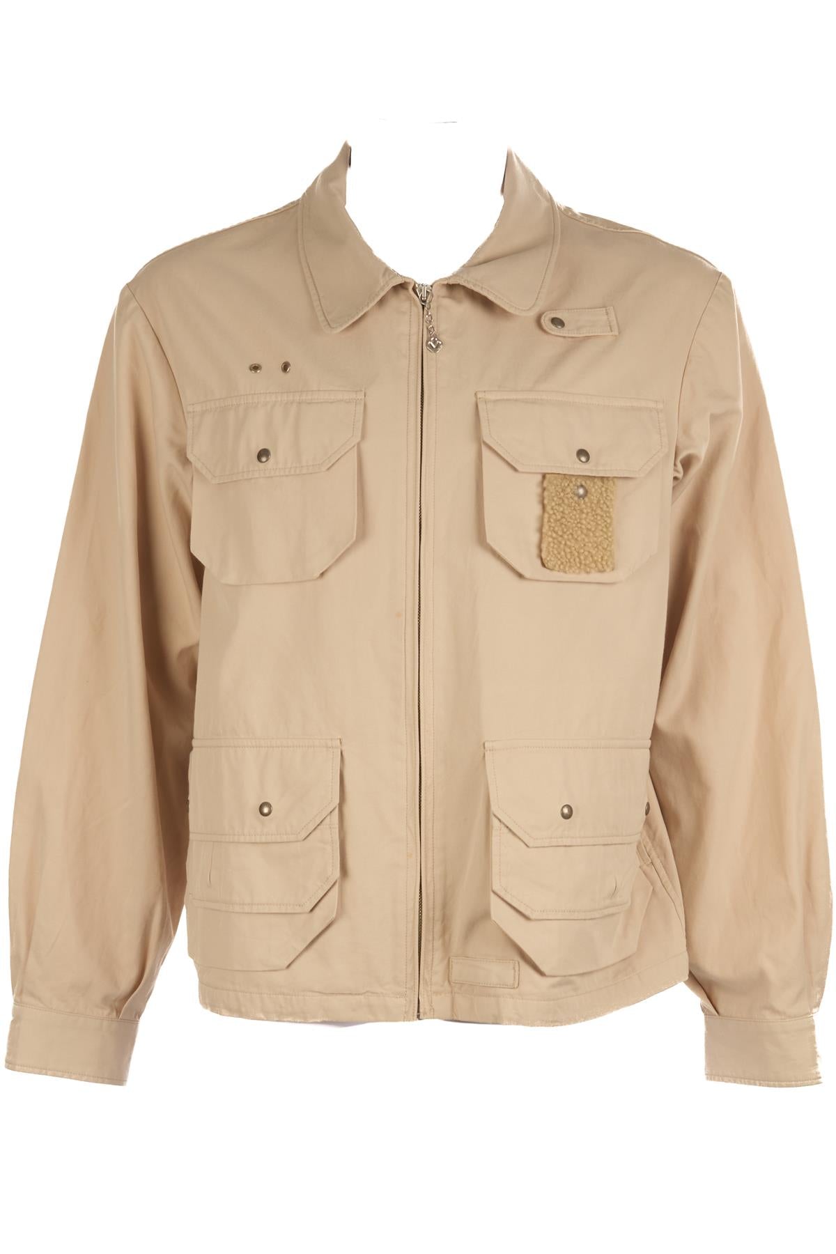 VISVIM CREAM MENS COTTON JACKET UK/US 40 IT 50 FR 50