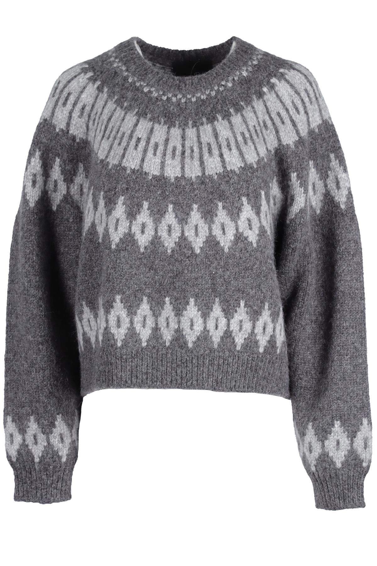 NILI LOTAN GREY ALPACA SWEATER MEDIUM
