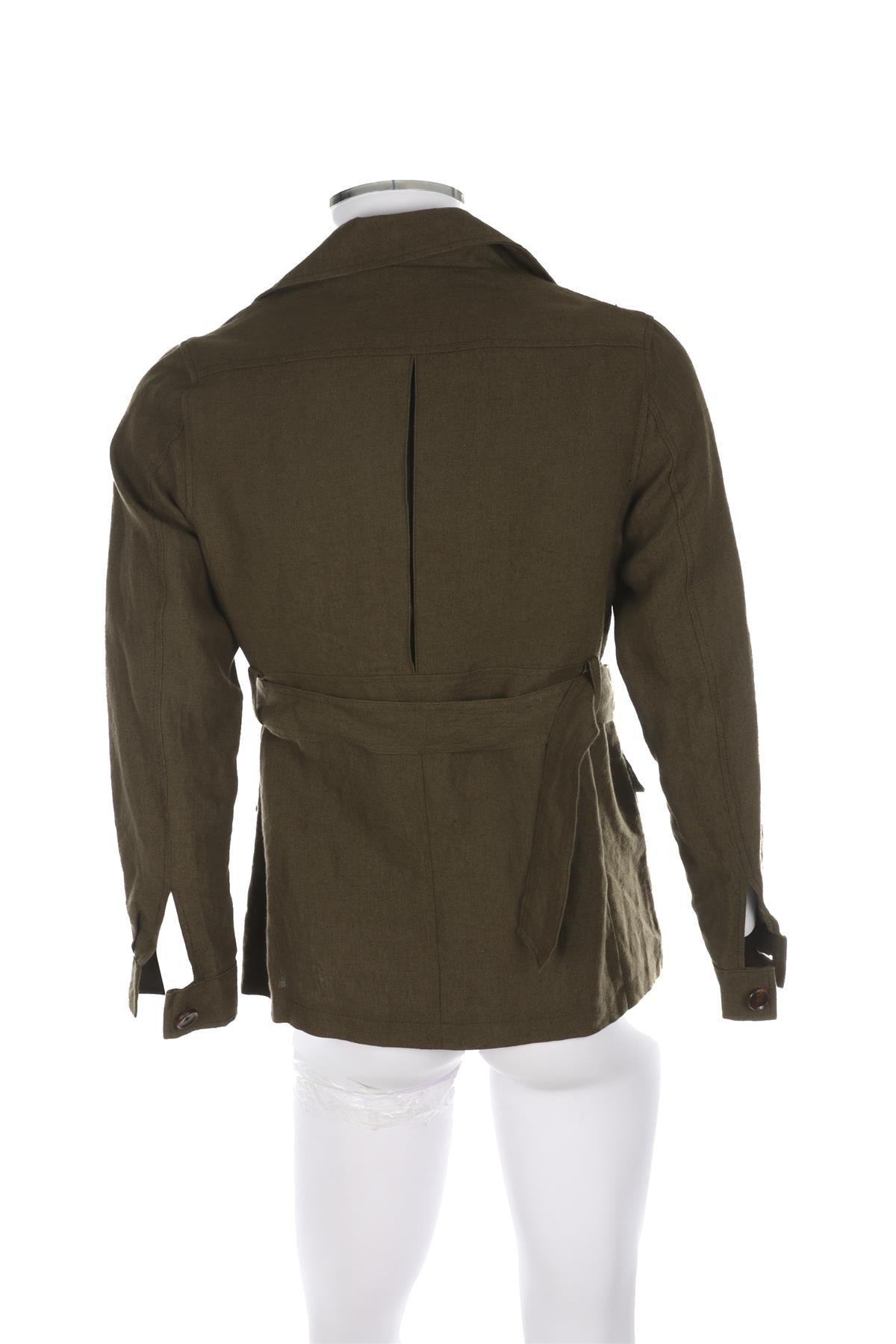 THE BROWN HOUSE MENS GREEN LINEN JACKET UK/US 36 FR 36 IT 46