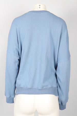 SABLYN BLUE JERSEY SWEATSHIRT SMALL