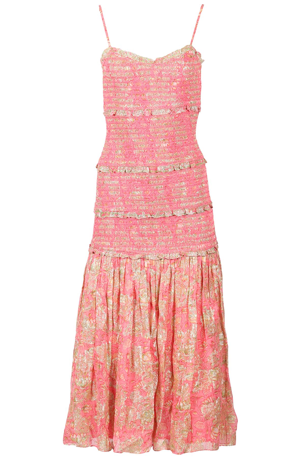 HEMANT & NANDITA CREPE MIDI DRESS SMALL