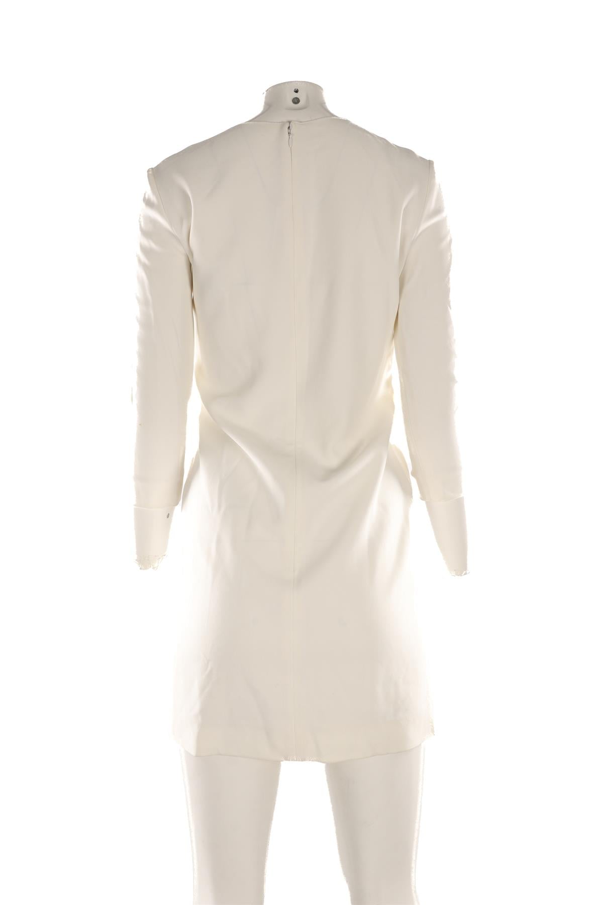 CELINE WHITE CREPE MINI DRESS FR 36 UK 8