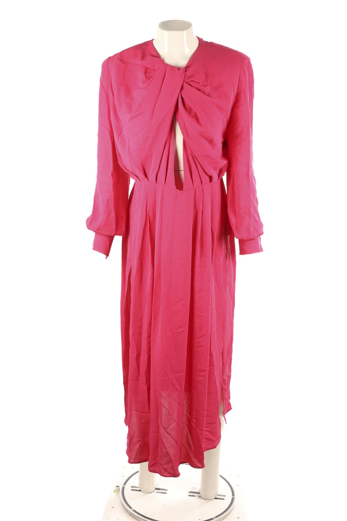 MAGDA BUTRYM PINK SILK MAXI DRESS FR 36 UK 8