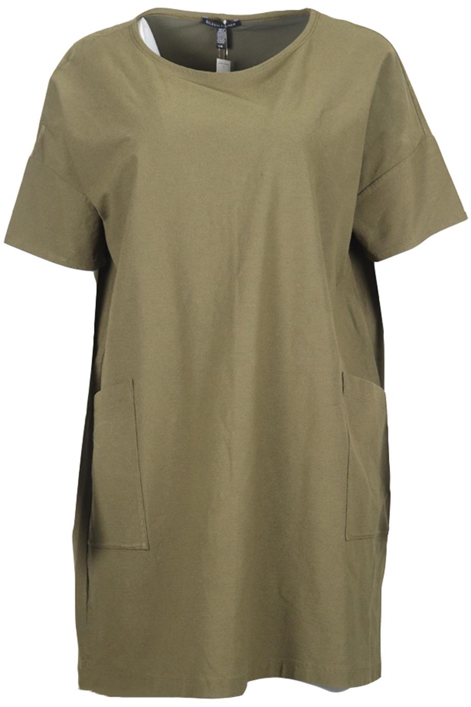 EILEEN FISHER KNIT MIDI DRESS LARGE