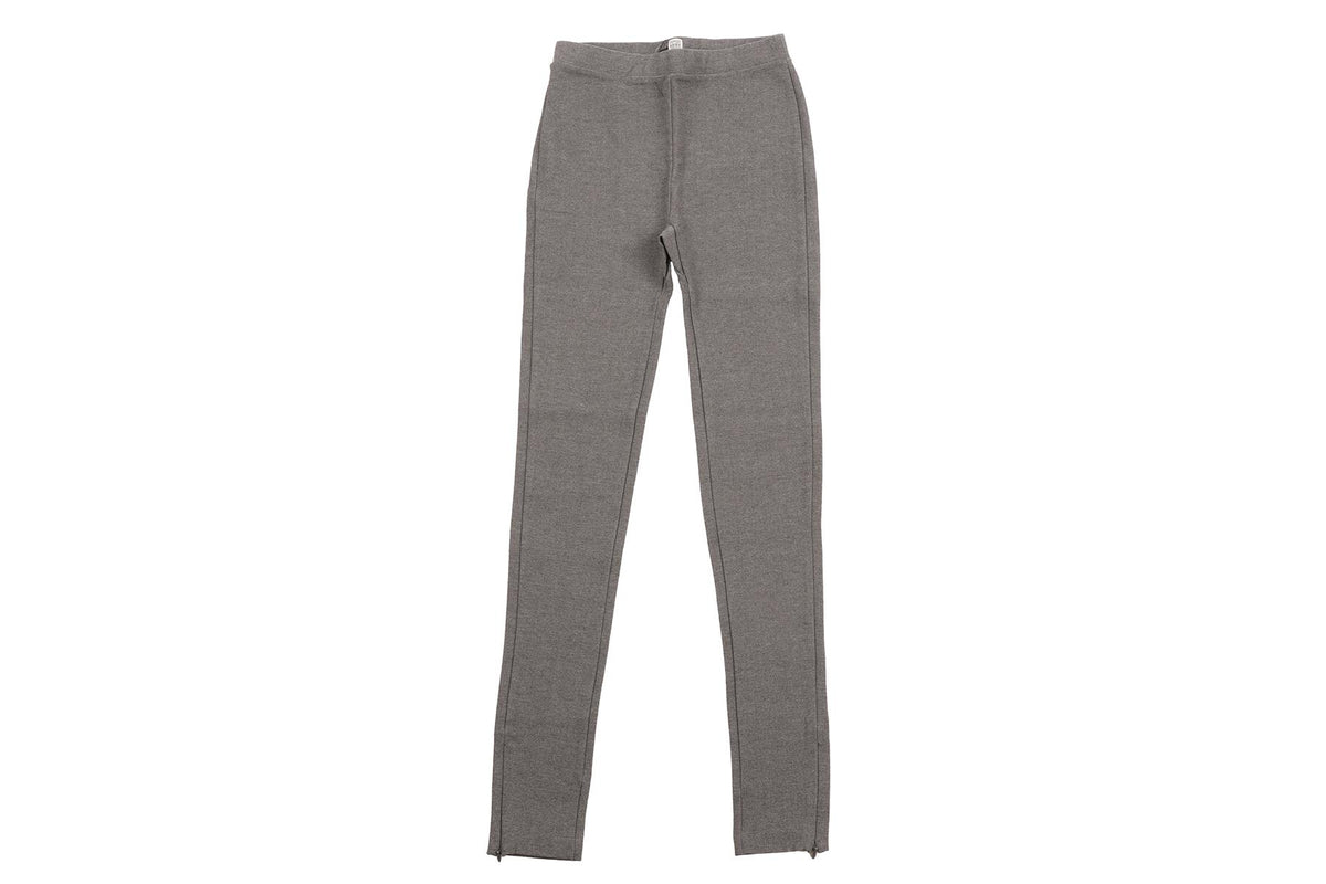 TOTEME GREY JERSEY LEGGINGS XSMALL
