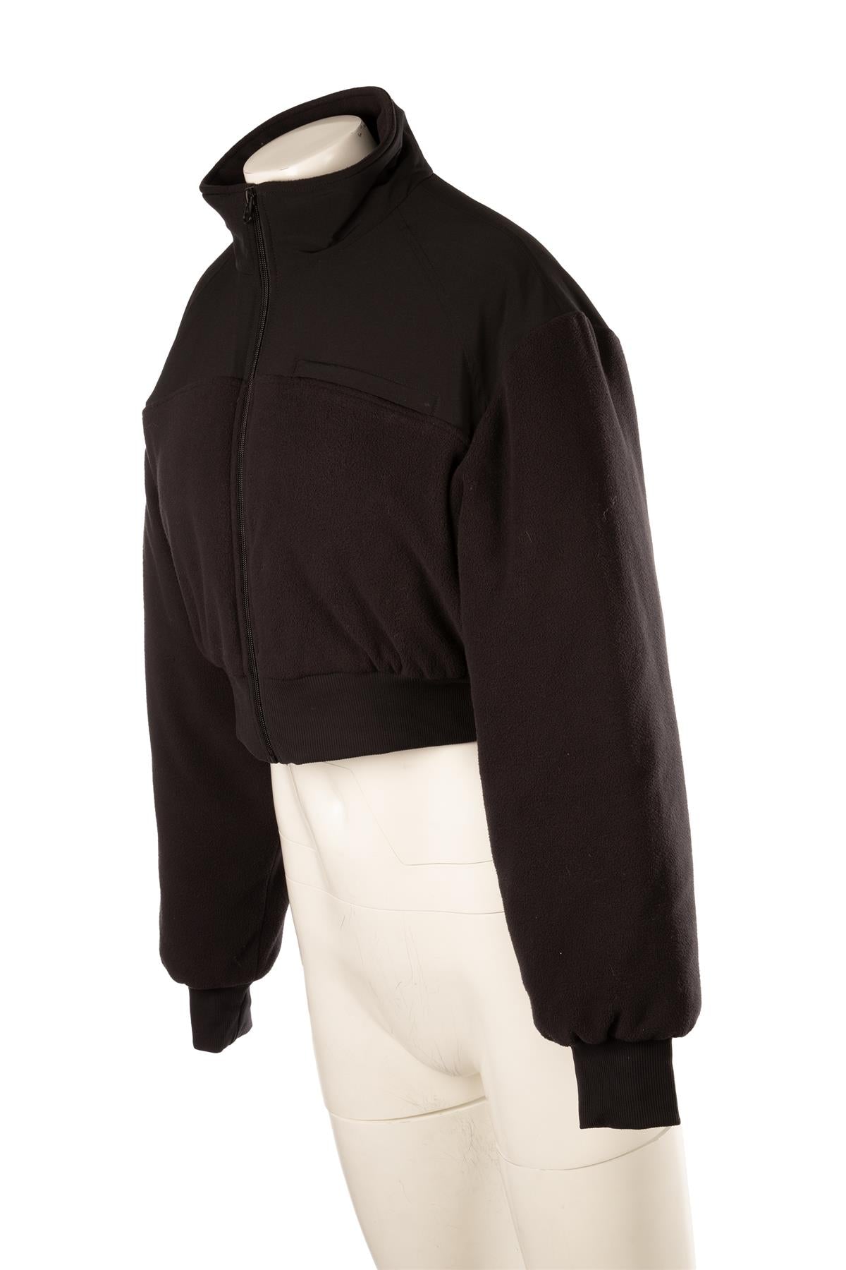 ALO YOGA BLACK FLEECE JACKET MEDIUM