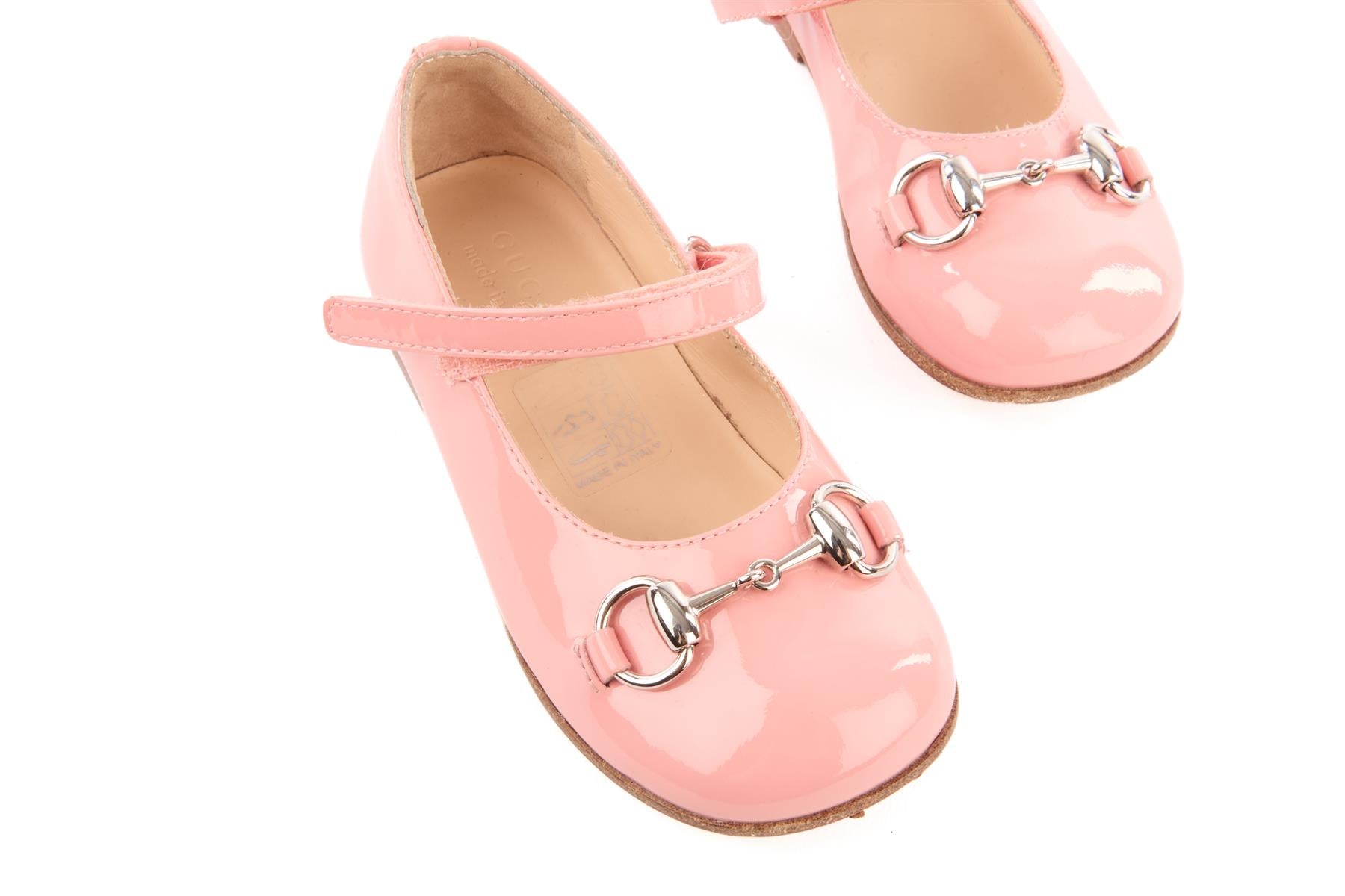 GUCCI PINK KIDS GIRLS BALLET FLATS EU 22 UK 5 US 6