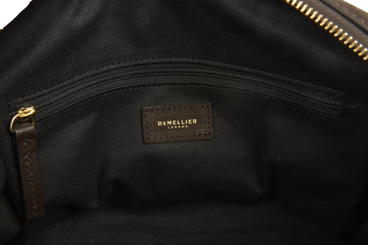 DEMELLIER BROWN THE STOCKHOLM MEDIUM SUEDE TOTE BAG