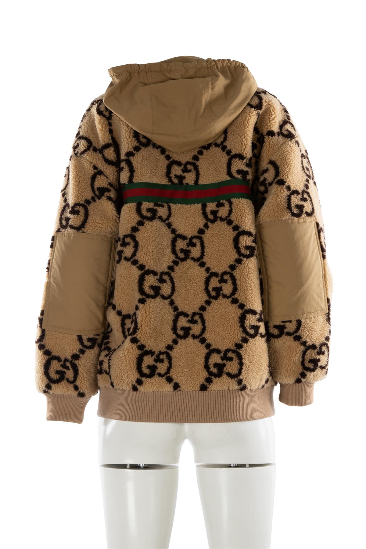 GUCCI BROWN GG WOOL JACKET SMALL