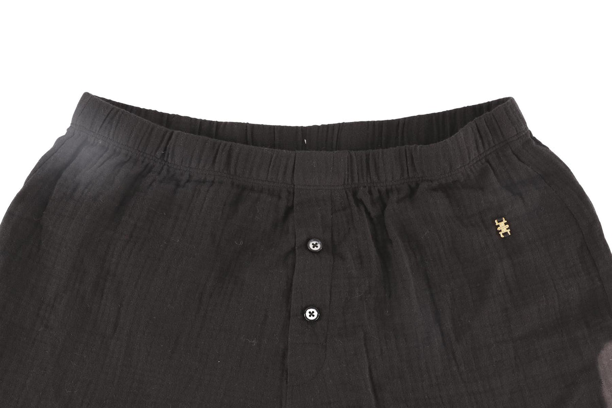 ETERNE BLACK COTTON SHORTS SMALL