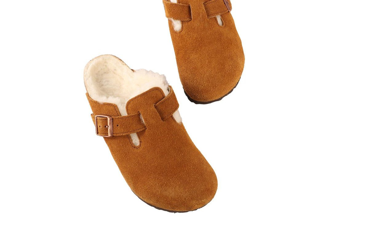 BIRKENSTOCK TAN SUEDE MULES EU 40 UK 7 US 10