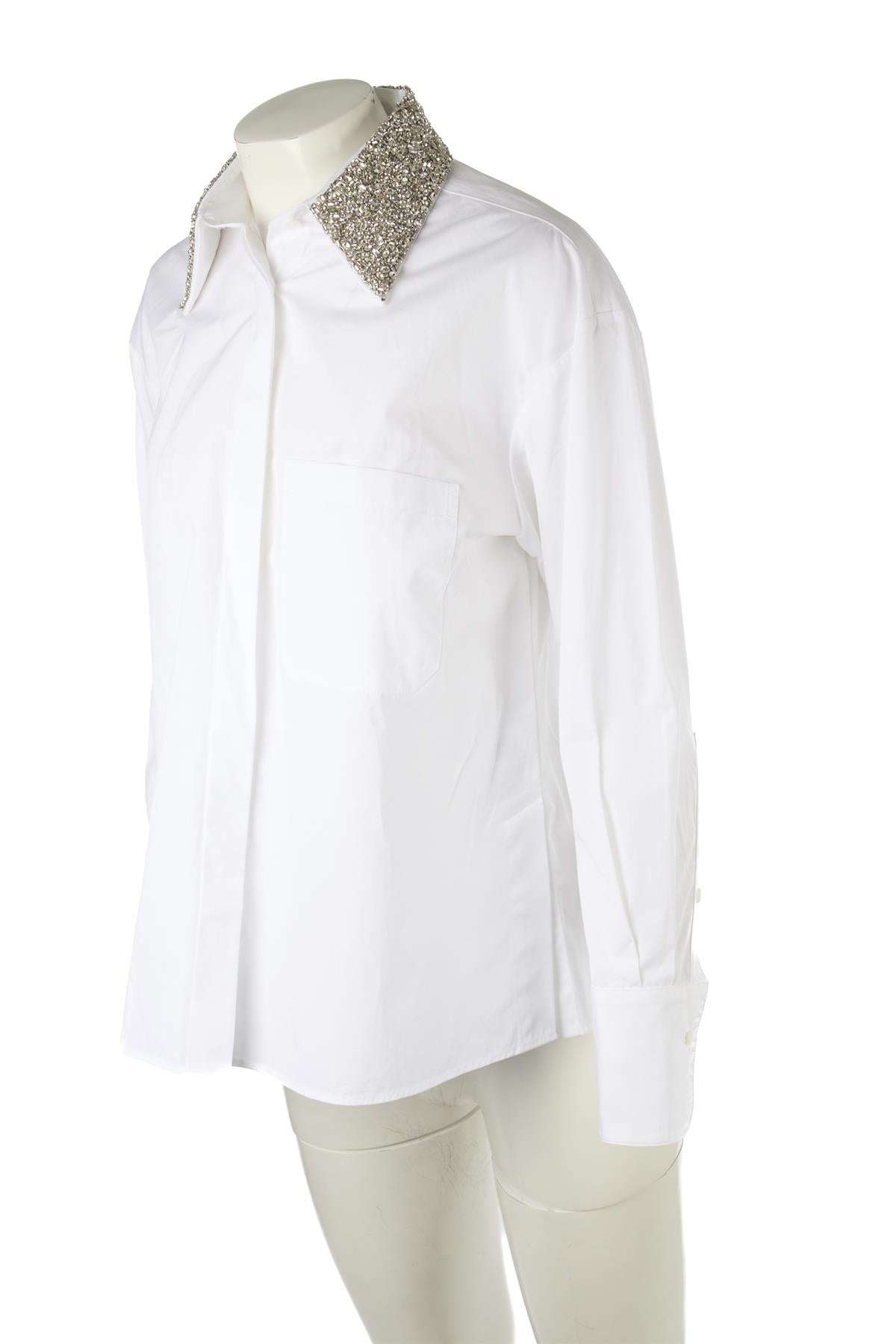 TWP WHITE COTTON SHIRT XSMALL