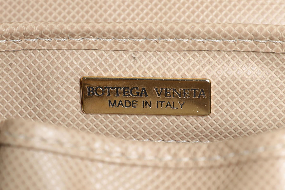BOTTEGA VENETA BEIGE VINTAGE LEATHER BACKPACK