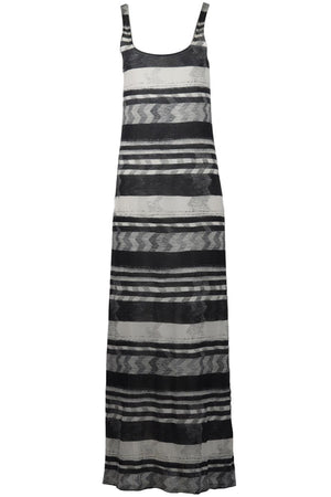 THAKOON PRINTED CASHMERE AND SILK BLEND MAXI DRESS SMALL