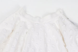 LOUIS VUITTON WHITE COTTON MIDI SKIRT FR 34 UK 6