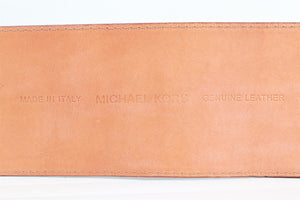 MICHAEL KORS BROWN LEATHER WAIST BELT SMALL