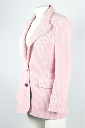 ISABEL MARANT PINK CORDUROY BLAZER FR 36 UK 8