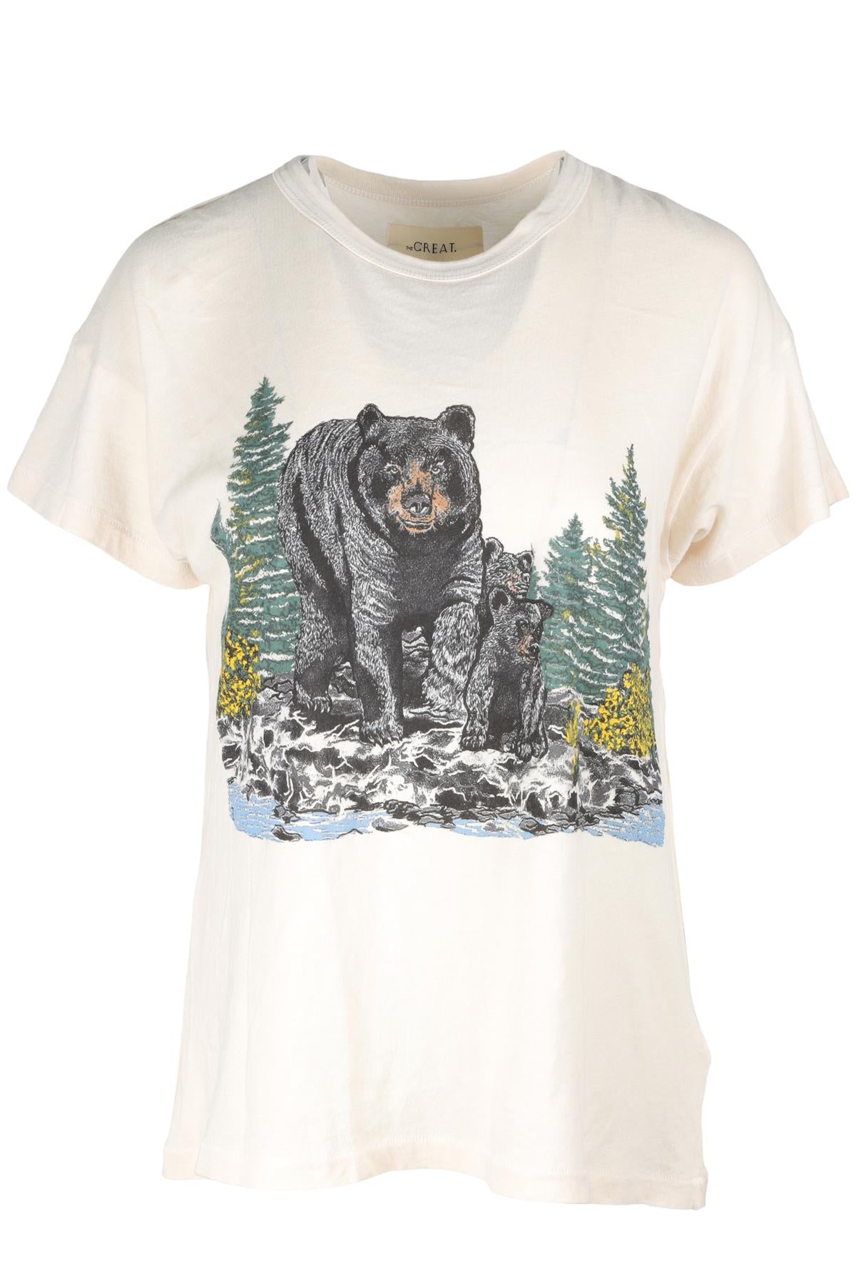 THE GREAT CREAM COTTON T-SHIRT UK 6