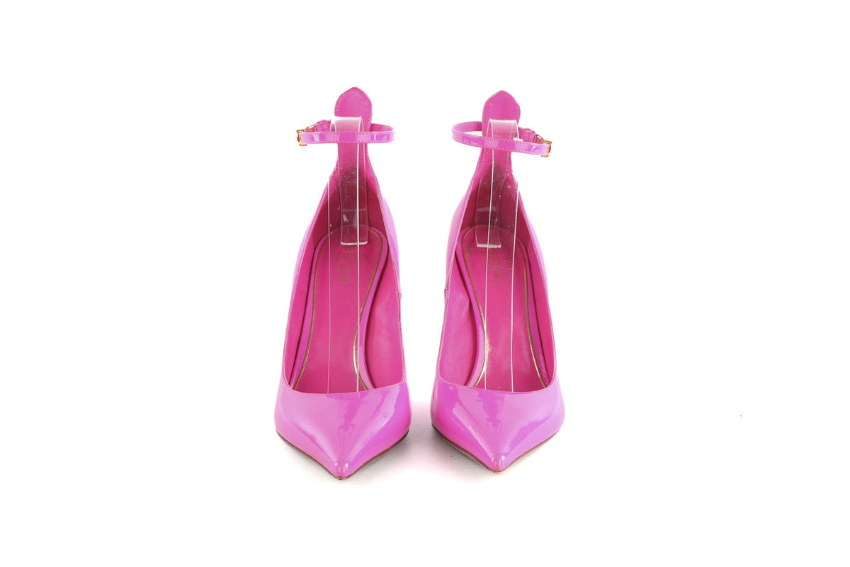 VALENTINO GARAVANI PINK PATENT LEATHER PUMPS EU 39 UK 6 US 9