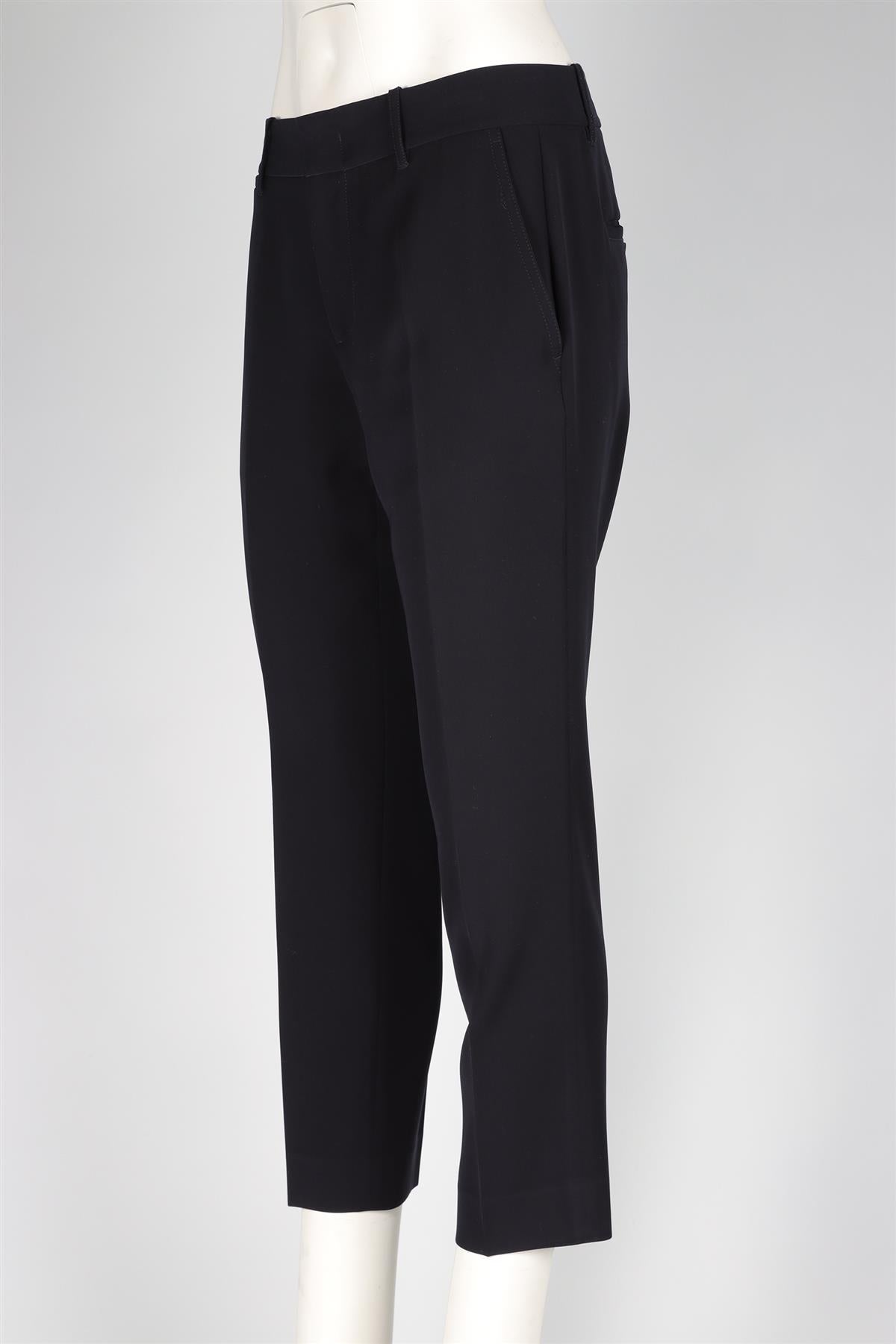 VINCE BLACK CREPE STRAIGHT LEG PANTS US 6 UK 10
