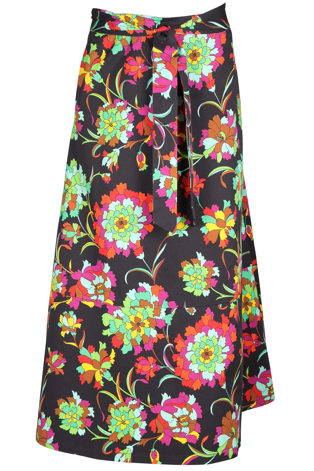 LA DOUBLEJ MULTI COTTON MAXI SKIRT SMALL