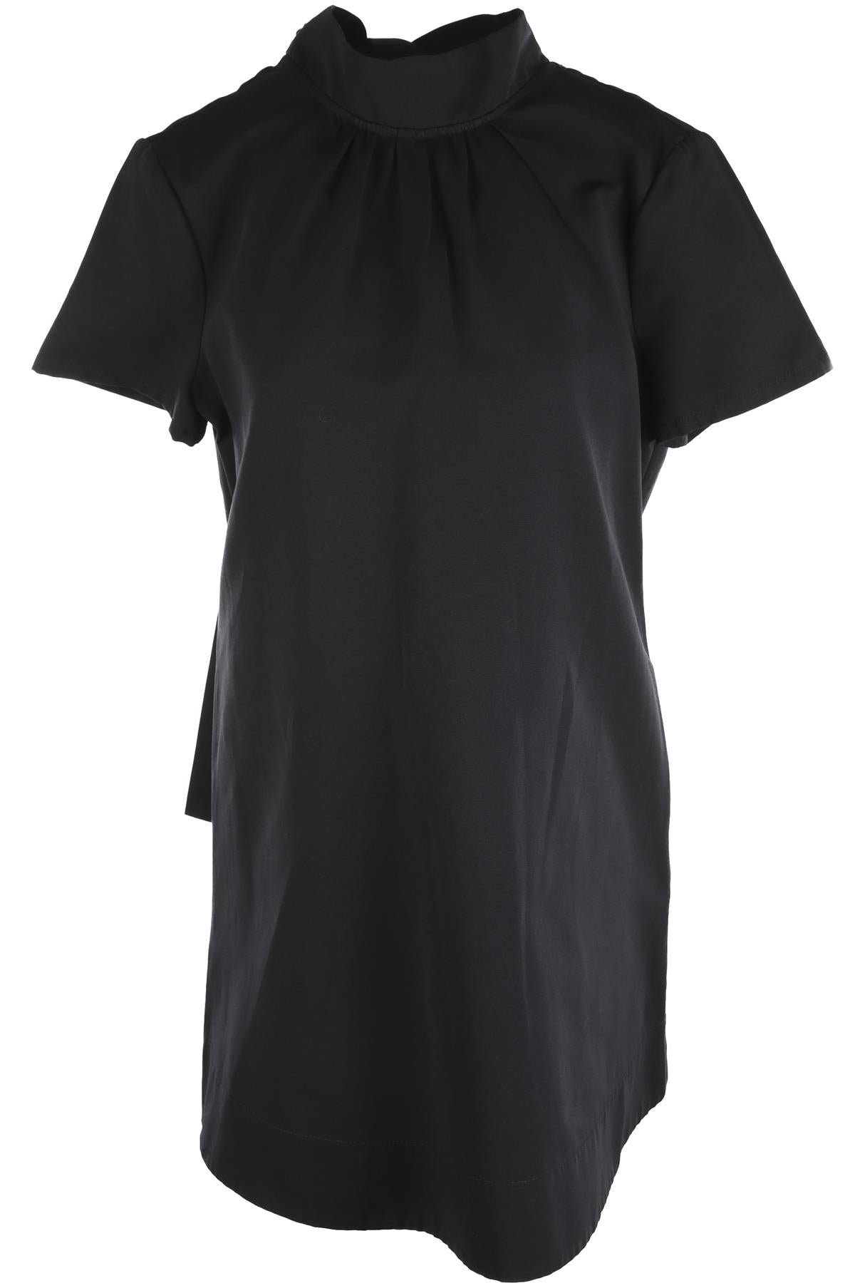 STAUD NAVY COTTON MINI DRESS LARGE