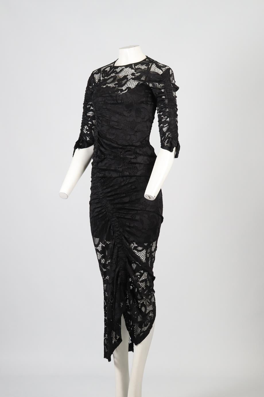 PREEN BY THORNTON BREGAZZI LACE MIDI DRESS SMALL