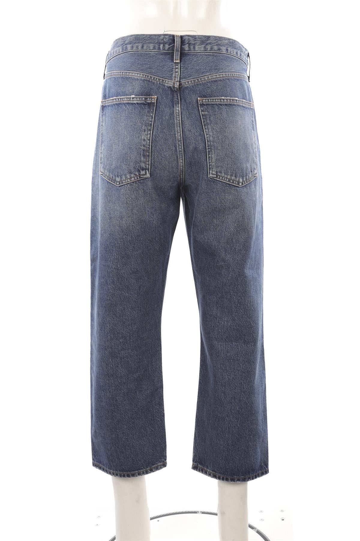AGOLDE BLUE HIGH RISE STRAIGHT LEG JEANS W30