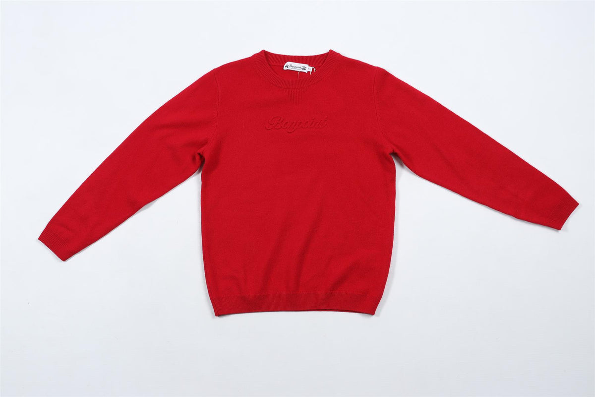 BONPOINT RED KIDS GIRLS SWEATER 10 YEARS