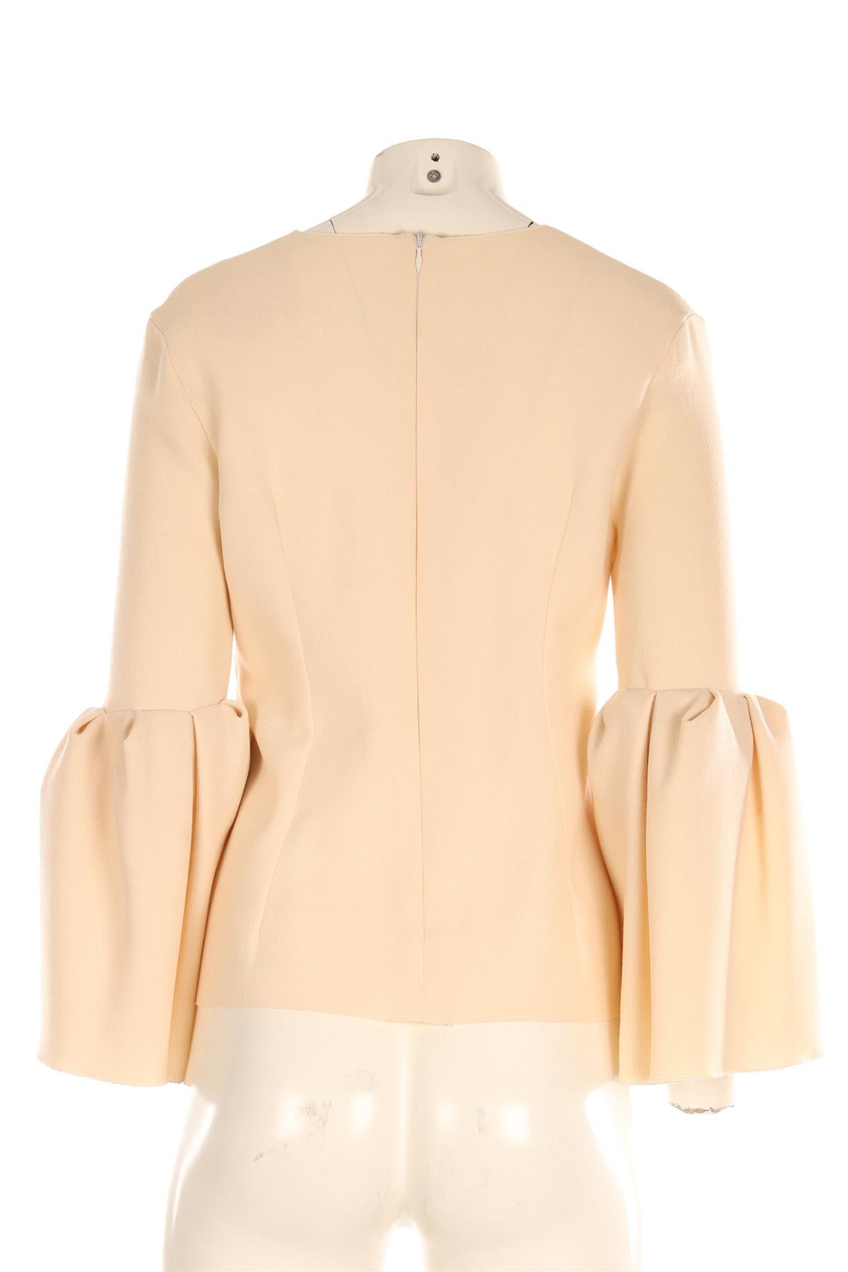 ROKSANDA CREAM WOOL TOP UK 10
