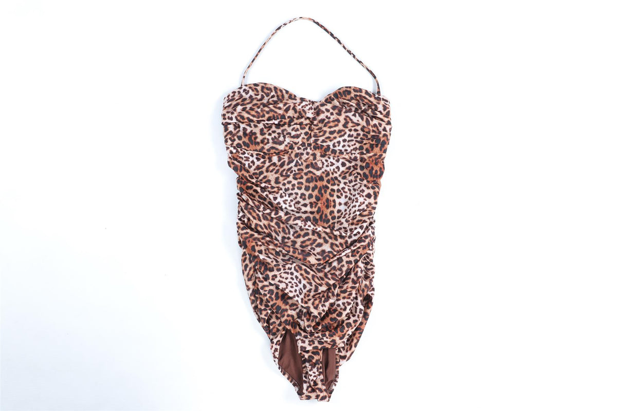ELIZABETH HURLEY BROWN SWIMSUIT MEDIUM