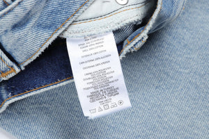 RE/DONE BLUE HIGH RISE STRAIGHT LEG JEANS W24 UK 6