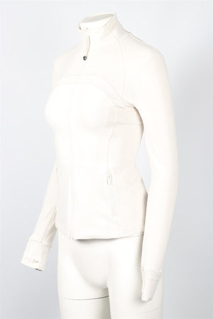 LULULEMON CREAM JERSEY JACKET US 4 UK 8