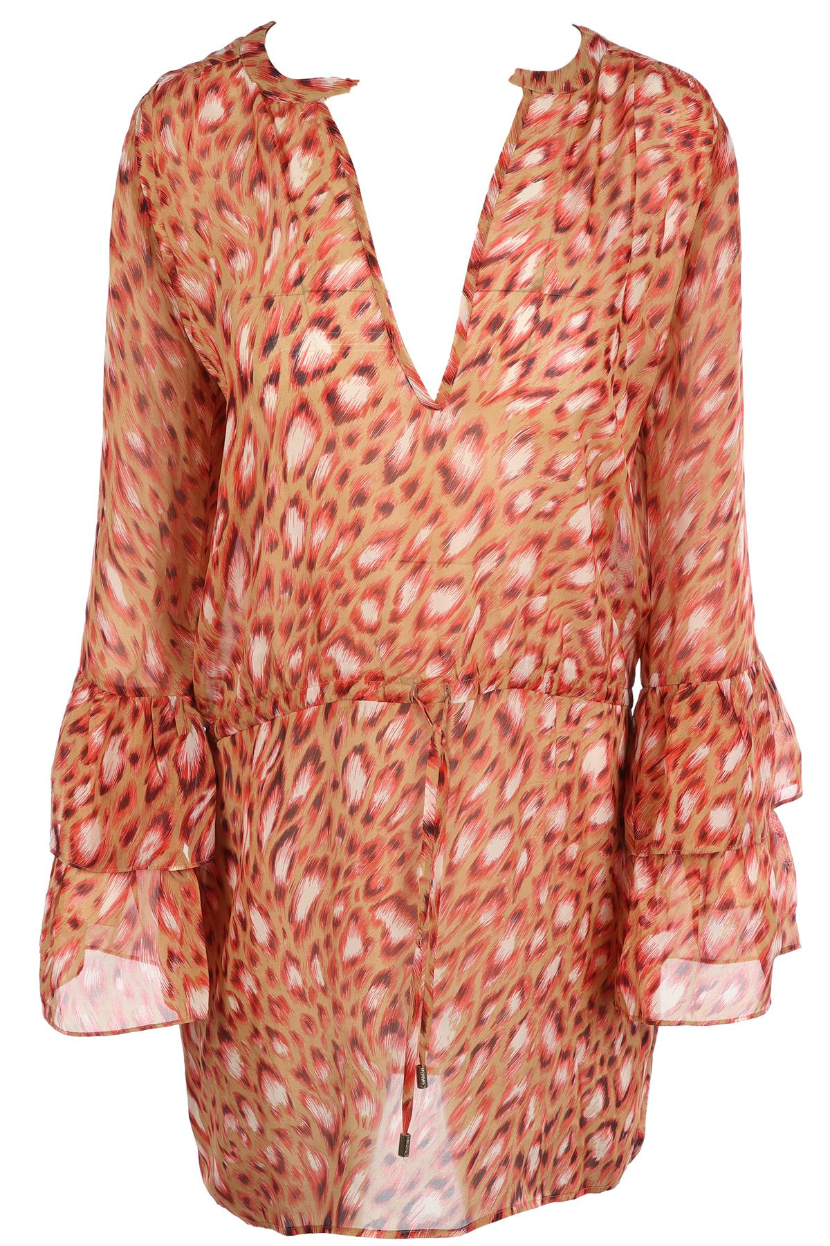 MELISSA ODABASH MULTI SILK KAFTAN SMALL