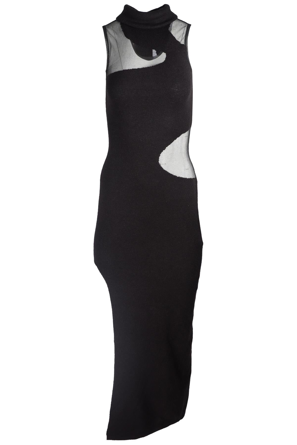 CULT GAIA BLACK KNIT MAXI DRESS XSMALL