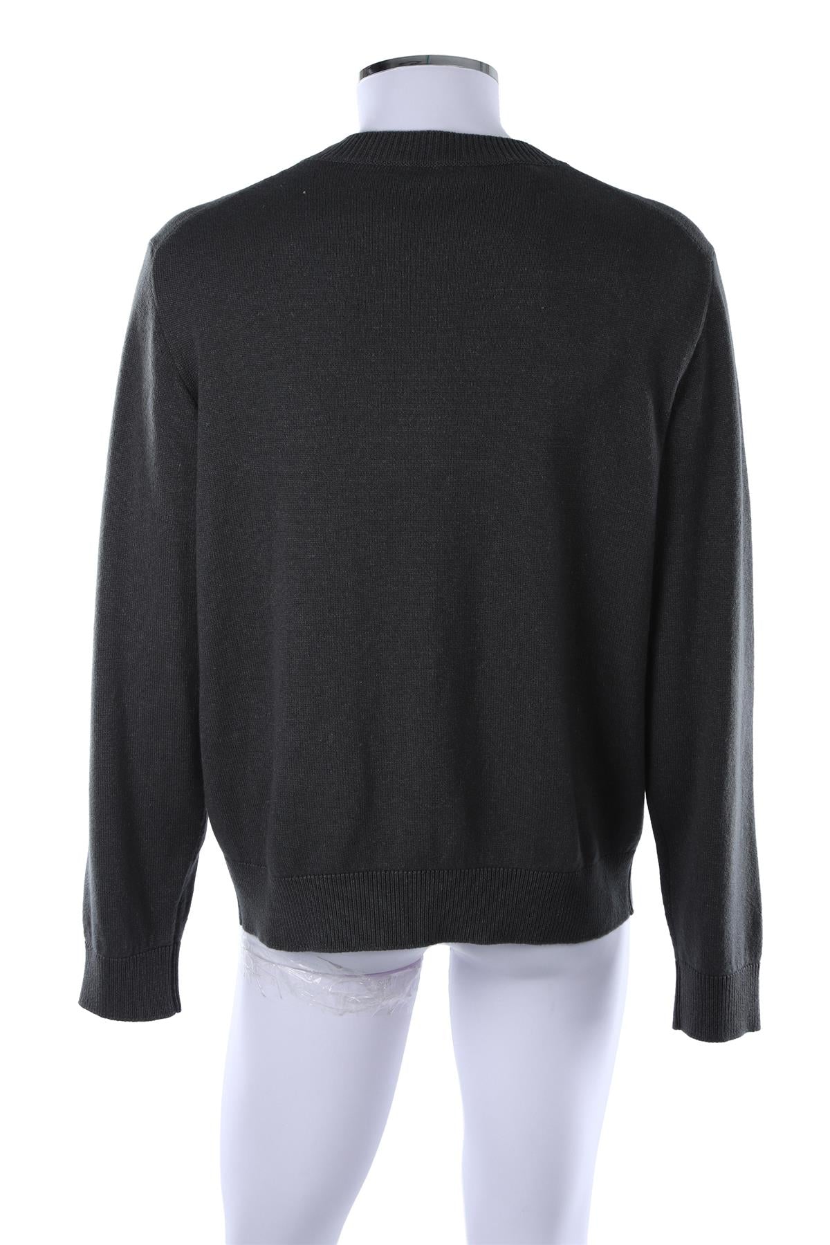 GREY MEN'S CASHMERE SWEATER