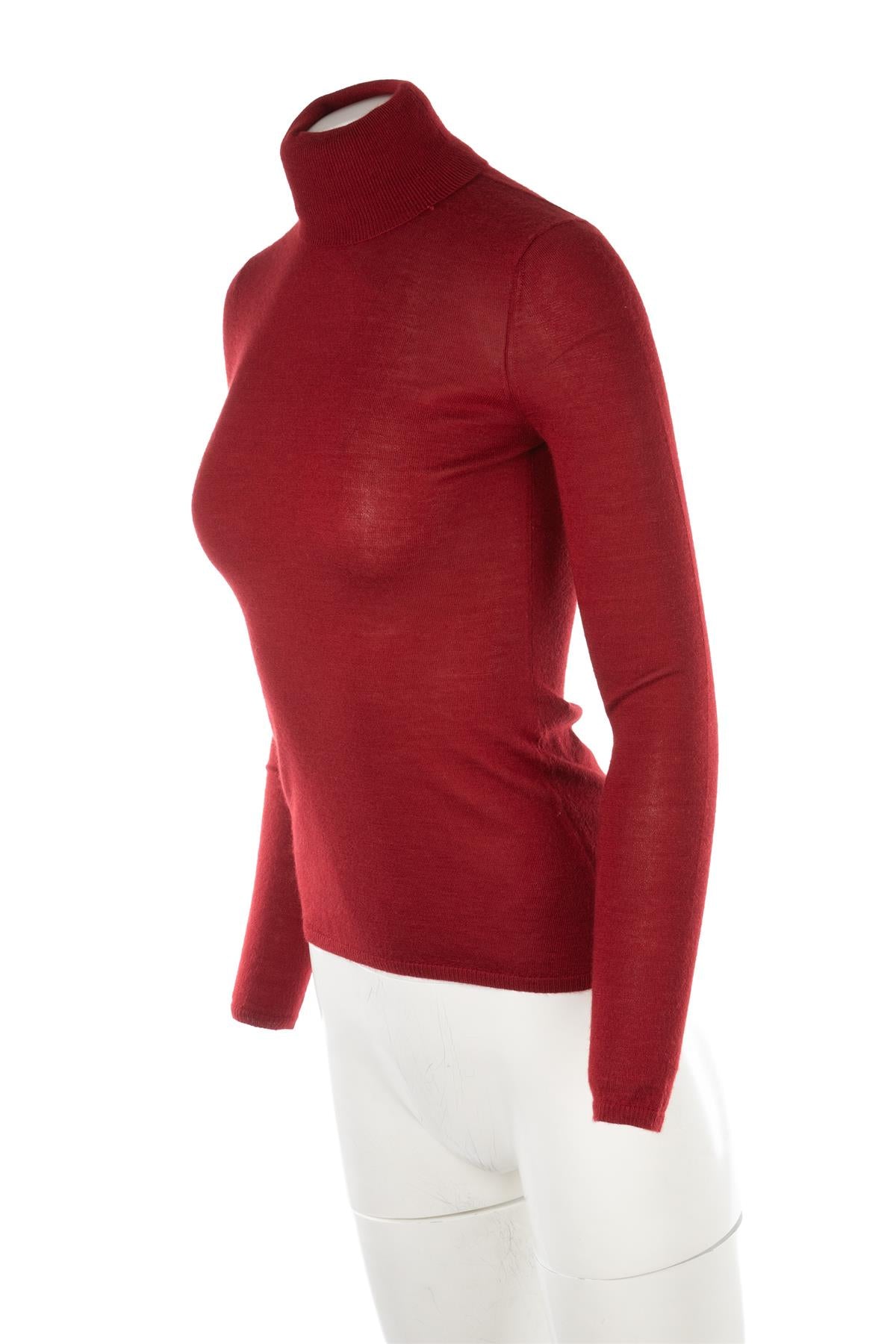 GABRIELA HEARST RED CASHMERE SWEATER SMALL