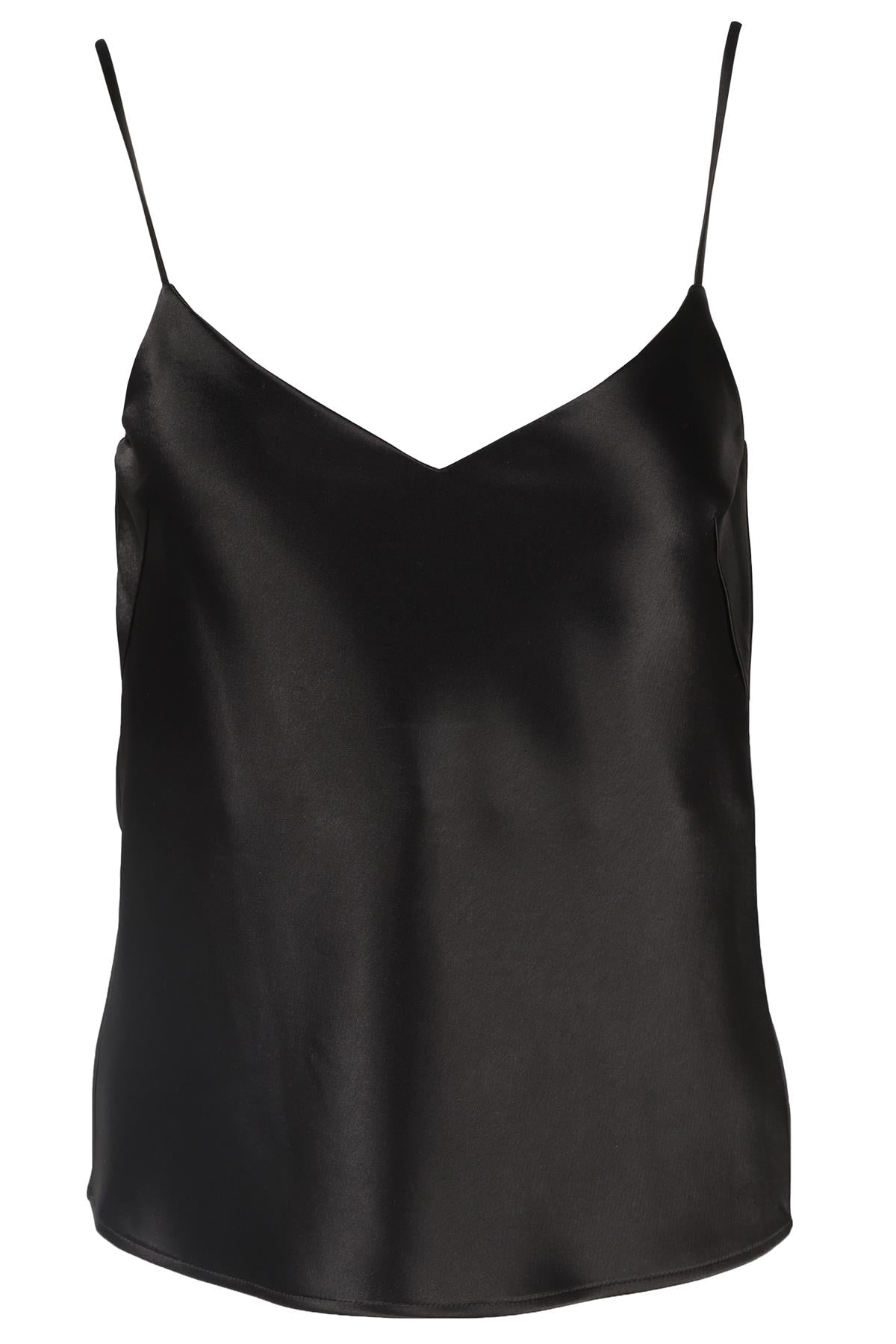 GALVAN LONDON BLACK SATIN TOP UK 8