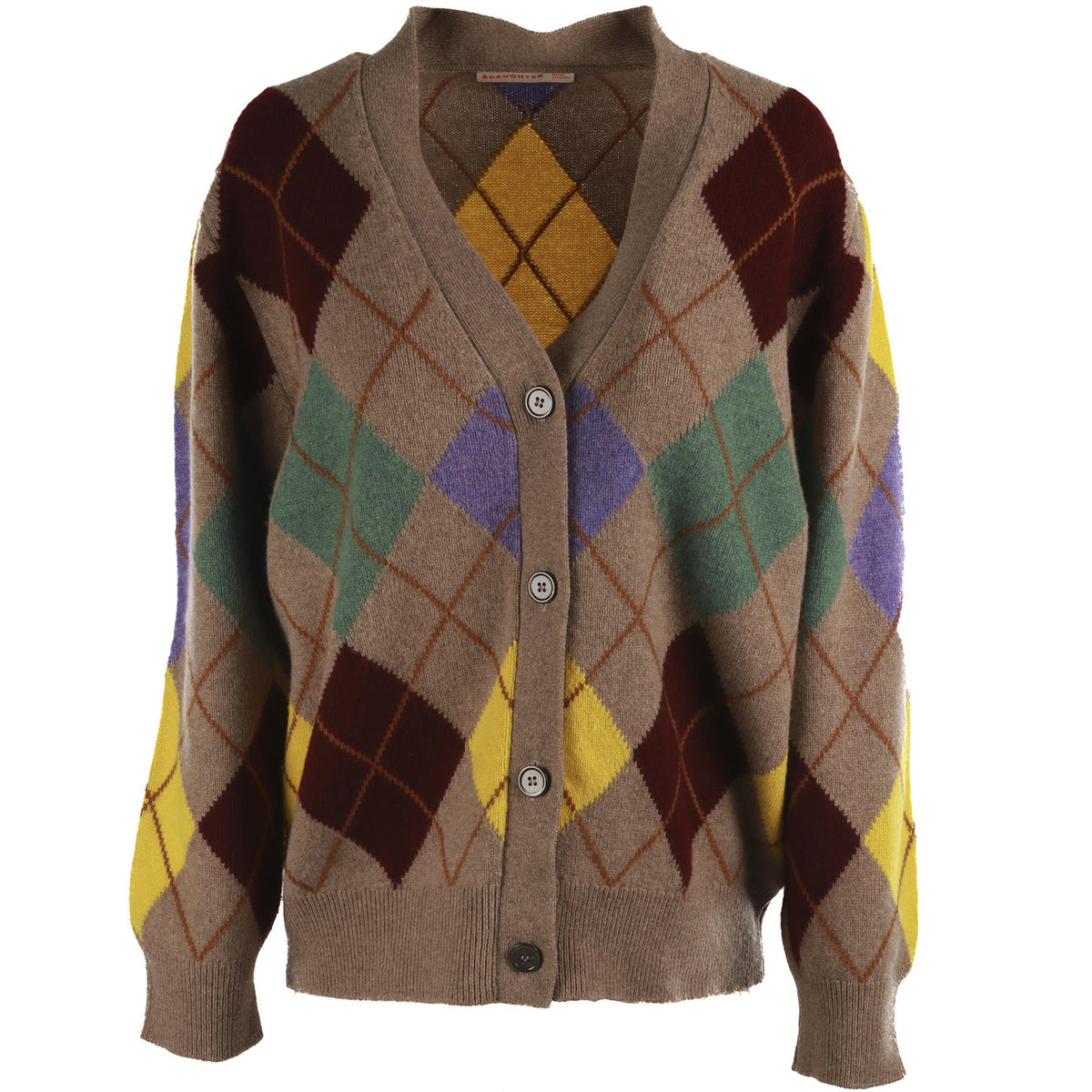&DAUGHTER MULTI WOOL CARDIGAN SMALL