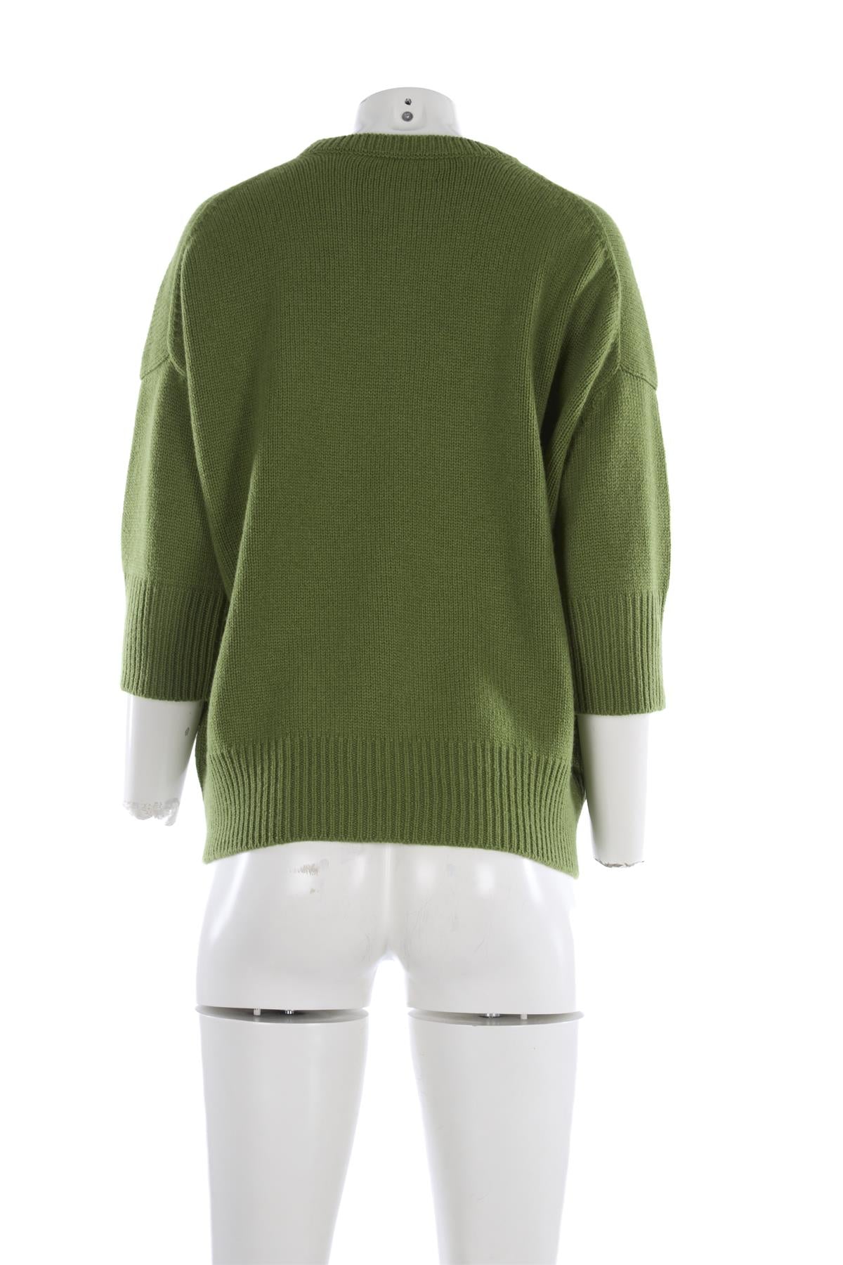 HIMALAYAN CASHMERE COMPANY GREEN CASHMERE SWEATER XSMALL