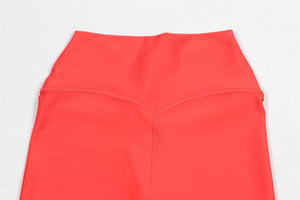 ALO YOGA RED JERSEY SHORTS SMALL