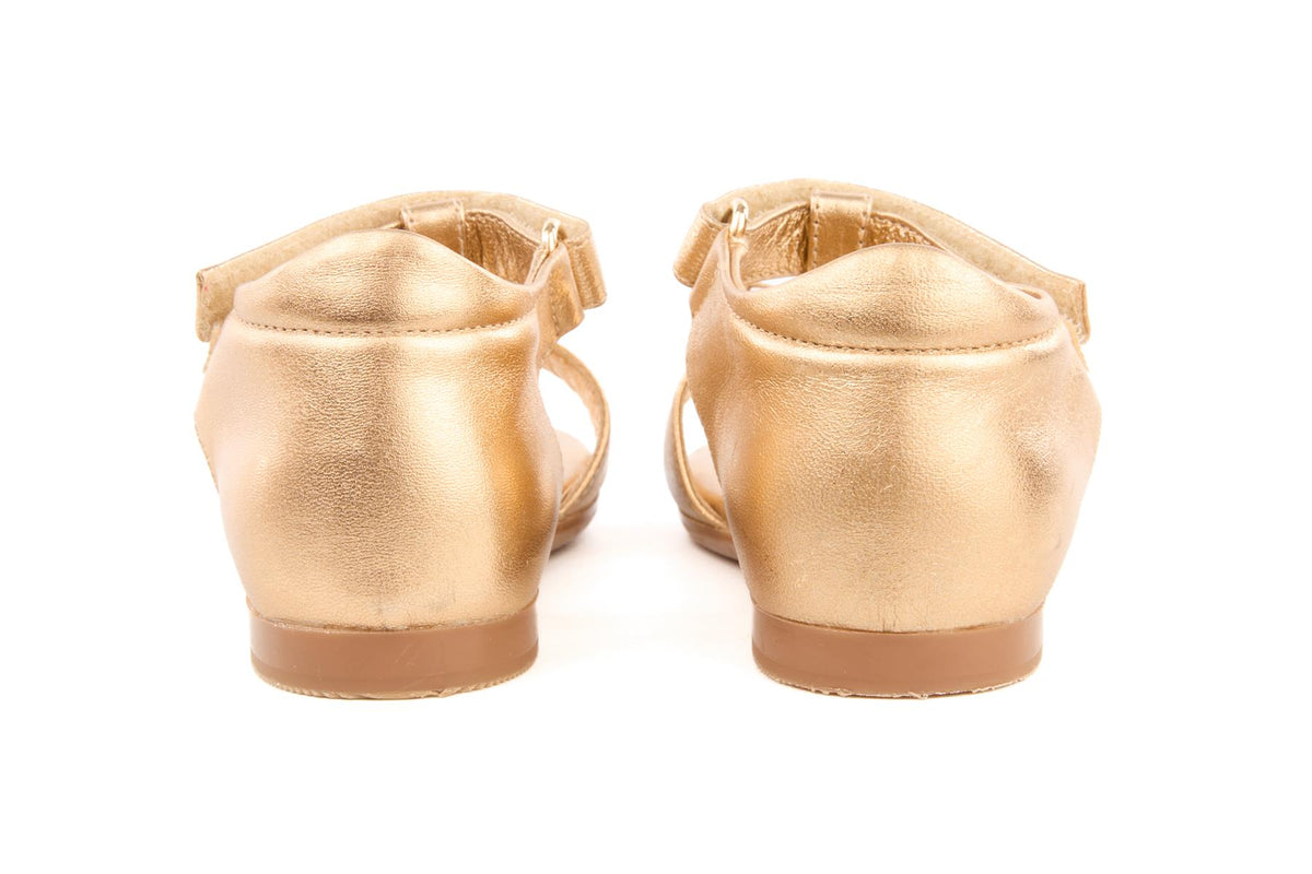 DOLCE & GABBANA GOLD KIDS GIRLS SANDALS EU 24 UK 7 US 8
