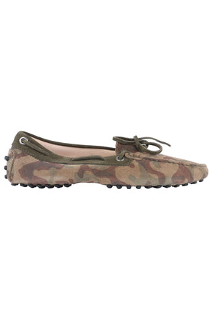 TOD'S GREEN SUEDE LOAFERS EU 37.5 UK 4.5 US 7.5