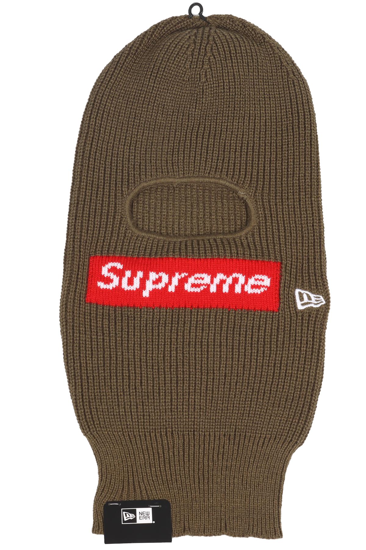 SUPREME + NEW ERA GREEN KNIT BALACLAVA ONE SIZE
