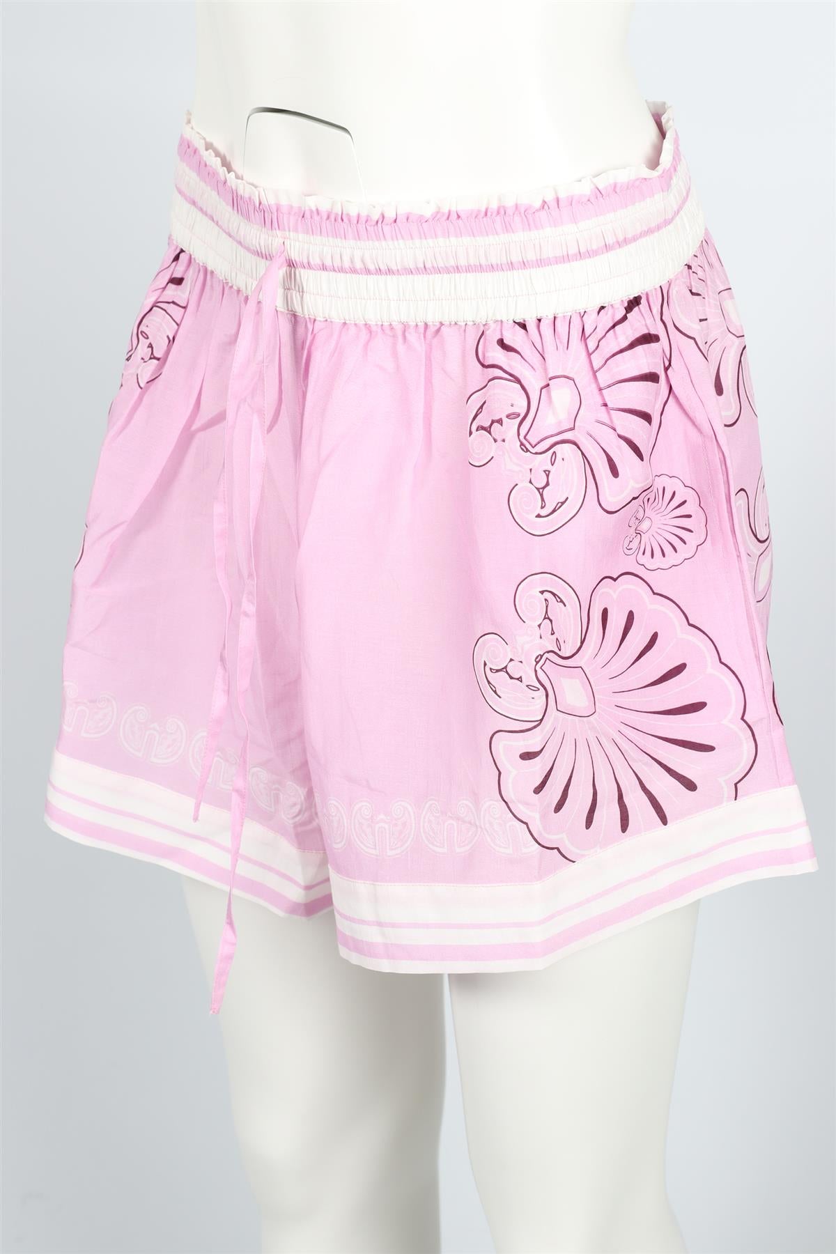 SHANI SHEMER PINK COTTON BLEND SHORTS LARGE